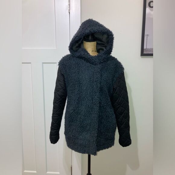 Free People Cozy Nights Sherpa Zip Coat XS - Picture 2 of 8